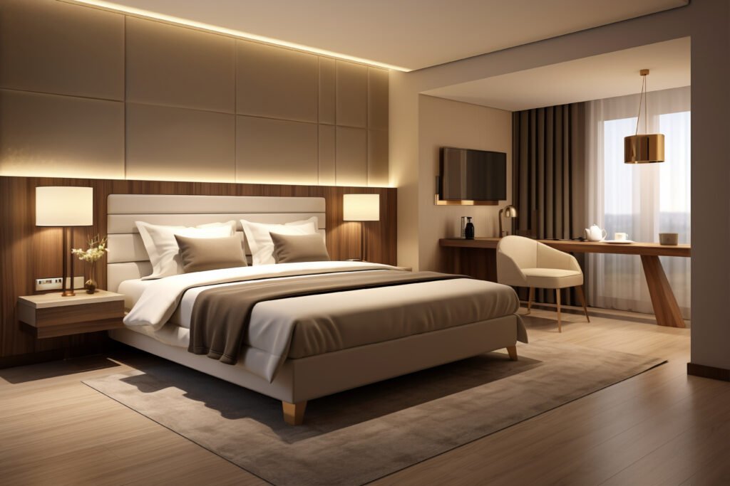 room interior hotel bedroom